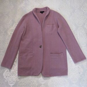 J.Crew Cocoon Merino Wool Blend Cardigan Blazer In Dried Violet Size XS